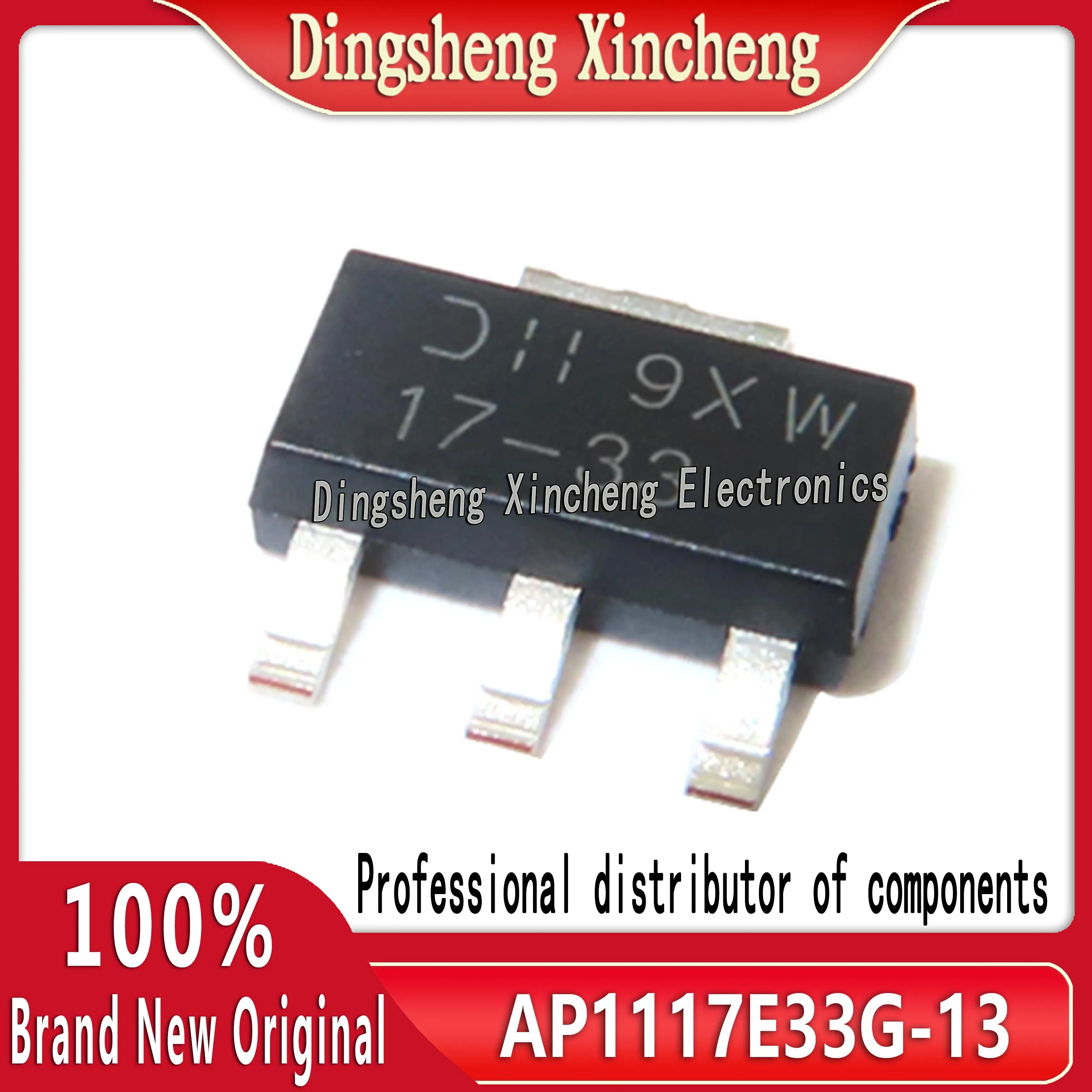 Original genuine AP1117E33G-13 17-33 SOT-223 linear voltage regulator and step-down IC power chip