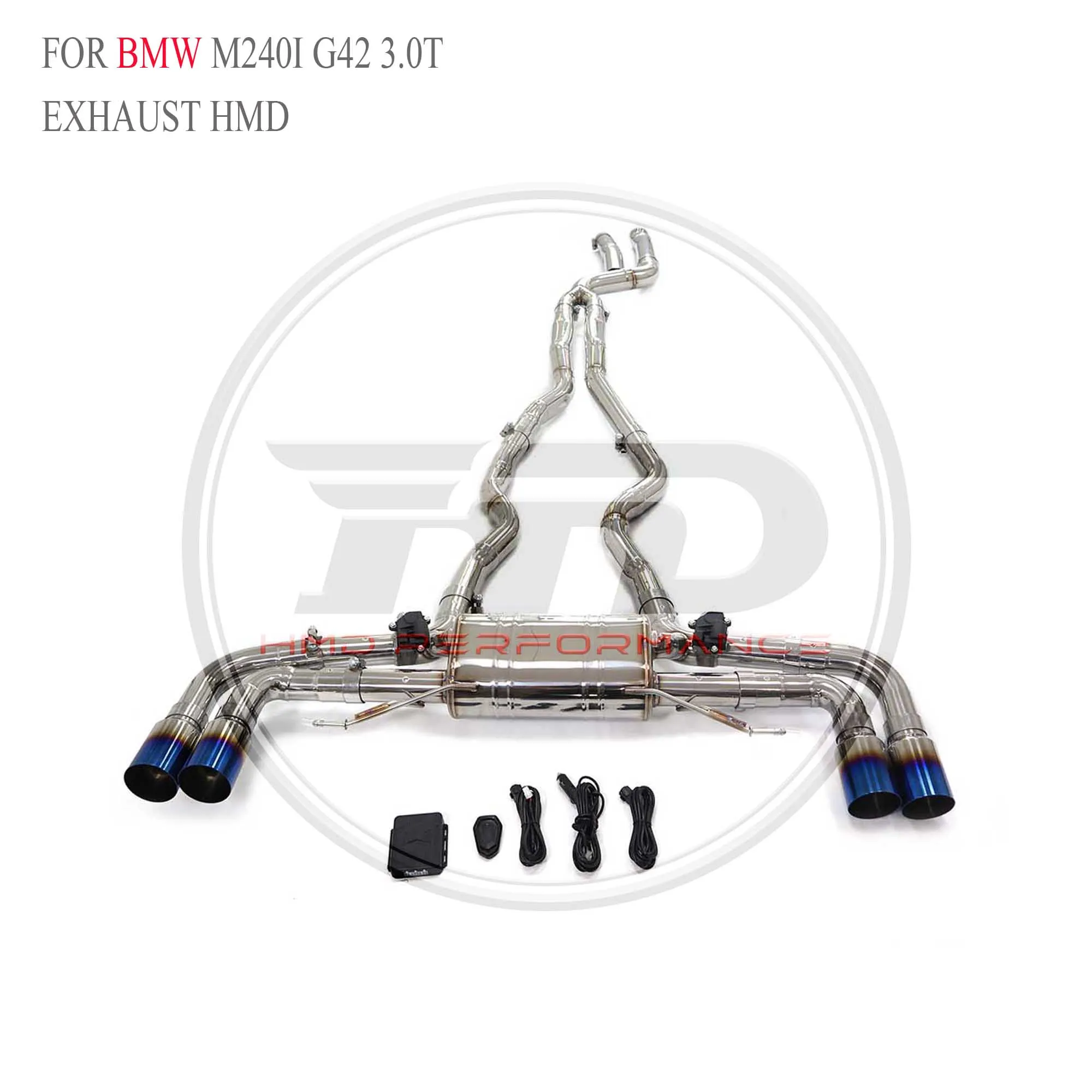 

Stainless Steel Exhaust System Performance Catback For BMW M240i G42 3.0T Electronic Valve Muffler HMD