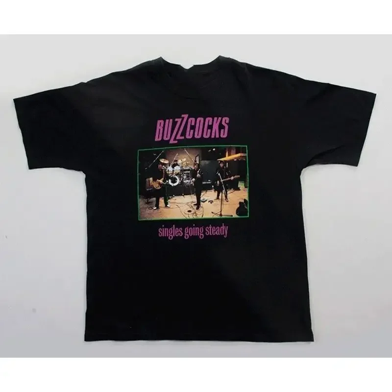 VTG Buzzcocks 100 Cotton Full Size T Shirt Black NI1703