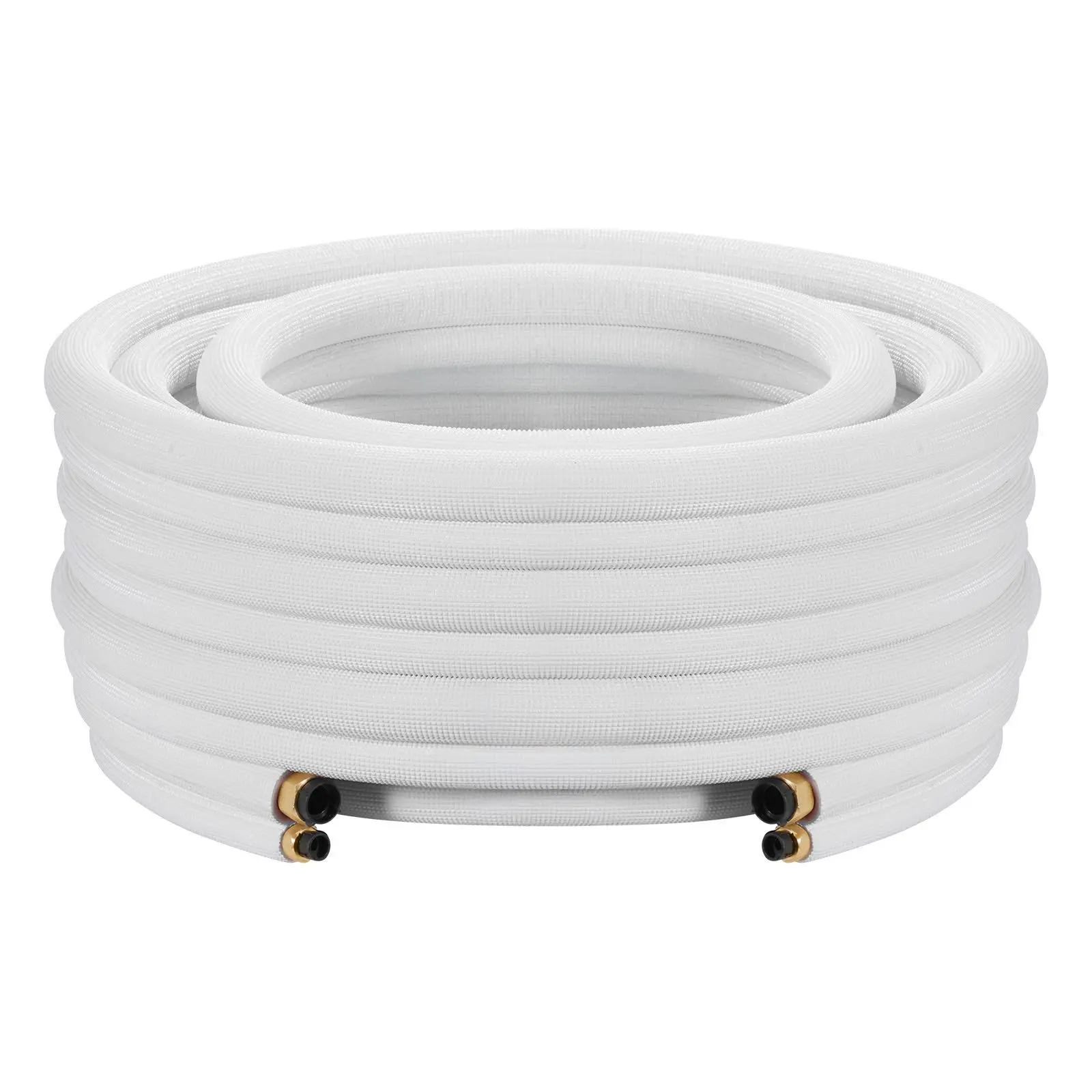 

Комплект труб для мини-сплит-систем 50 футов, медные трубки для кондиционеров 3/8 и 5/8 дюйма, утолщенная изоляция из белого полиэтилена 3/8 с развальцованными гайками, Rich