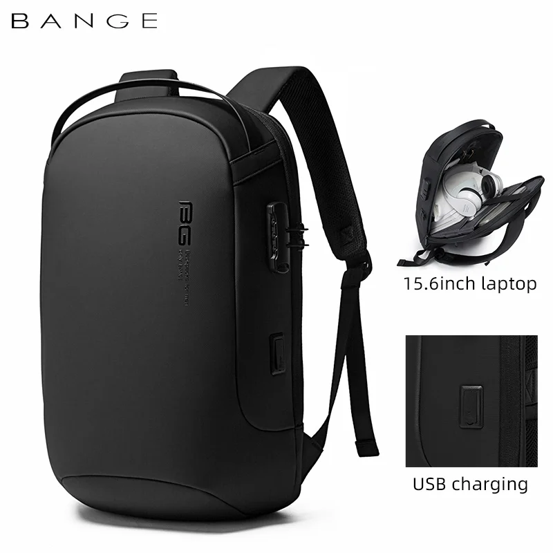 

BANGE Anti Theft Combination Lock 15 Inch Laptop Backpack Work Business Backpack School bag mochilad Water Resistant Waterproof