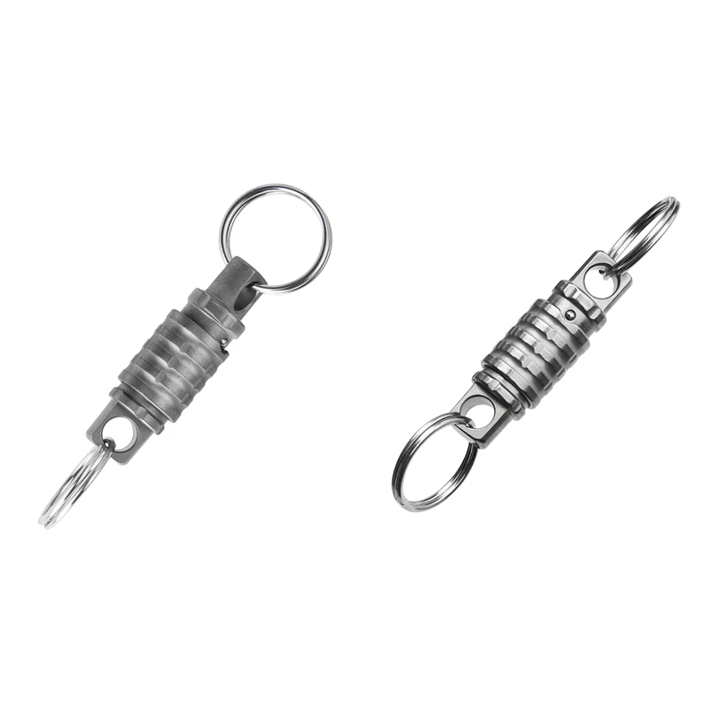 

360° Rotating Titanium Alloy Universal Keychain Positioning Lock Universal Ring Key Ring Car Keychain-Primary Color Durable