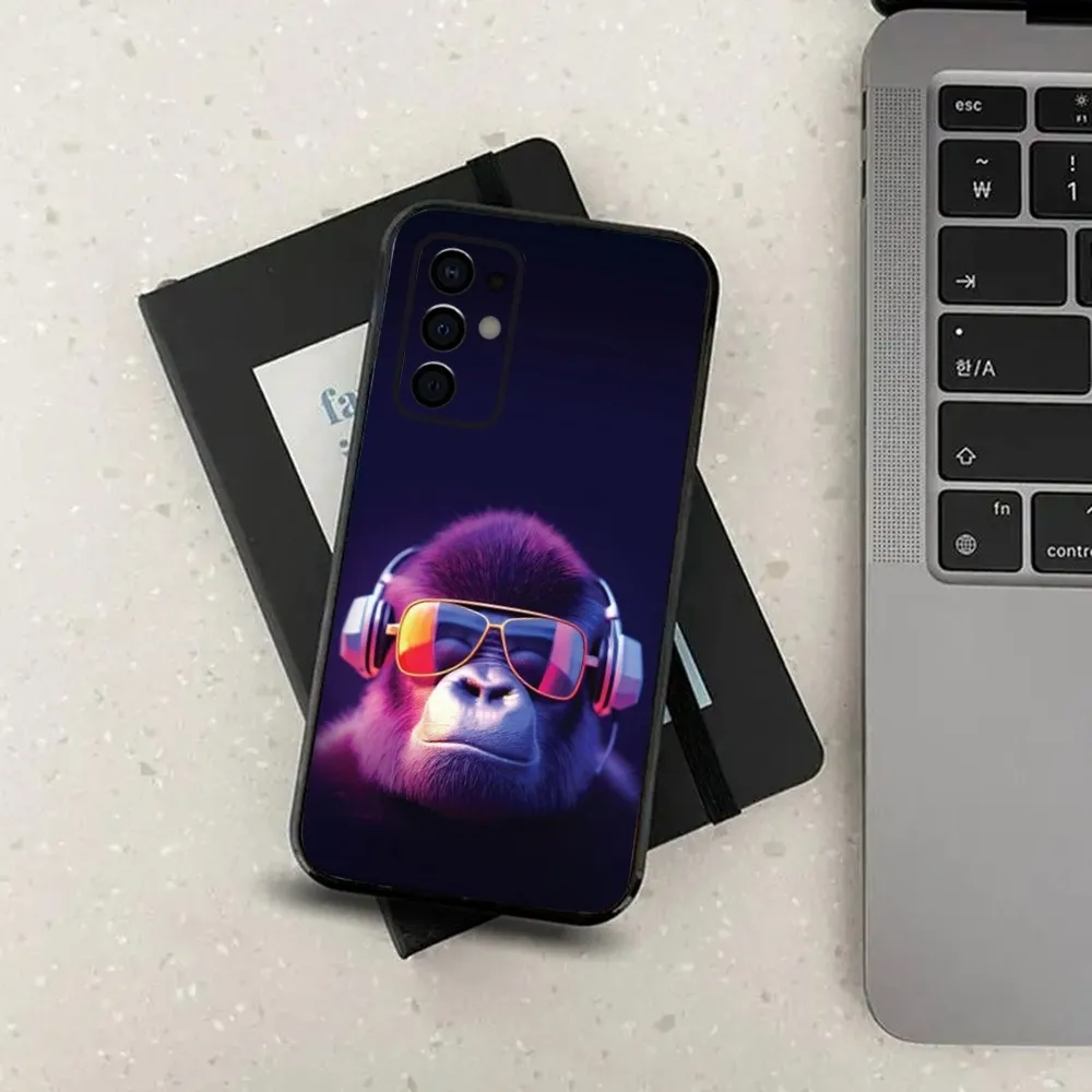 Monkey Gorilla Ape COOL Phone Case For Samsung S24,S21,S22,S23,S30,Ultra,S20,Plus,Fe,Lite,Note,10,9,5G Black Soft Cover