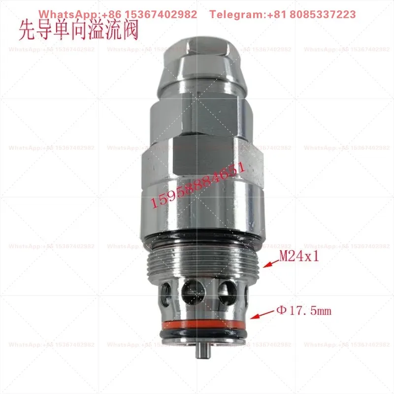 Pilot operated overflow valve hydraulic system XDYF20-03 manually adjustable multi way pressure valve