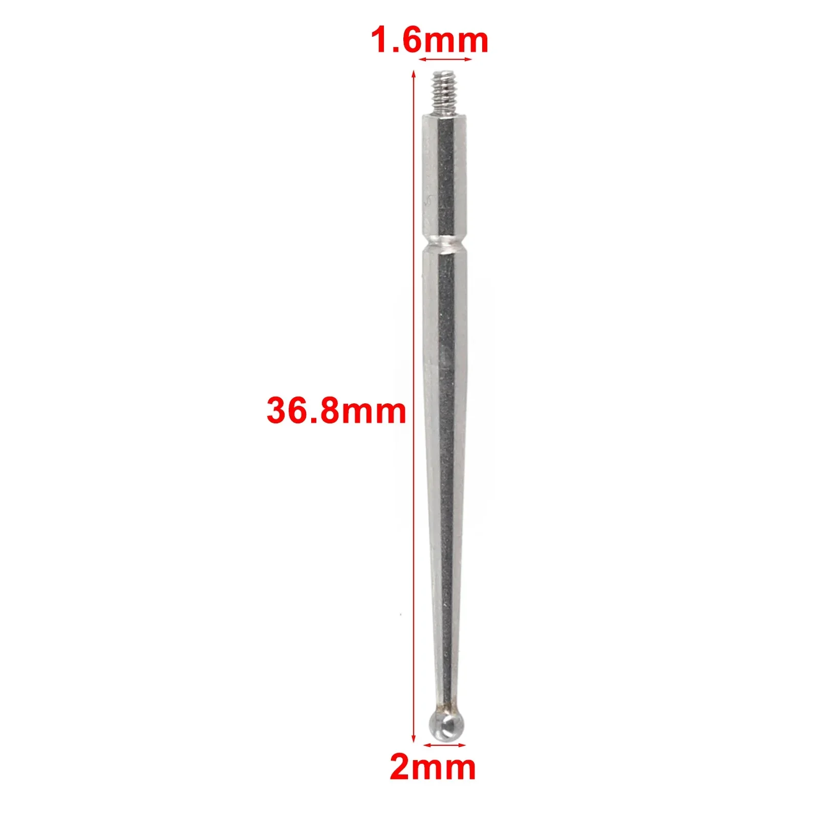 Reliable Contact Points for Dial Test Indicator  2mm Carbide Ball  M1 6 Thread  Resistant to Wear and Magnetic Fields