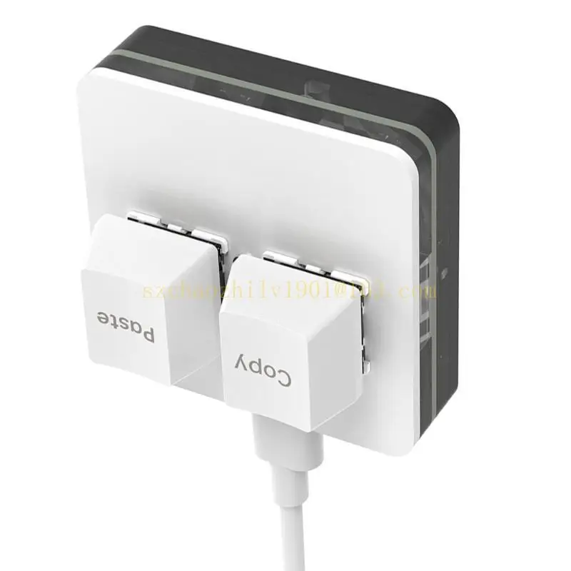 62KA لوحة مفاتيح ألعاب خفيفة الوزن بمفتاحين، لوحة مفاتيح ميكانيكية USB C مع لون لألعاب الإيقاع والإنتاجية