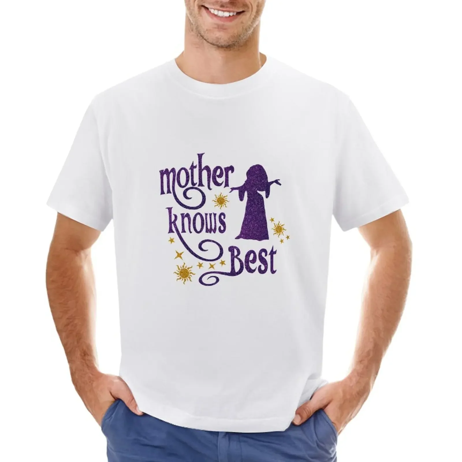 Mother Knows Best Tangled Magical Glitter T-Shirt sublime sweat plus sizes T-shirt men