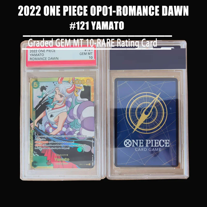 Diy Proxy 2022 ONE PIECE OP01-121 ROMANCE DAWN # 121 YAMATO ALTERNATE ART Gem Mt 10 Collection Anime Card