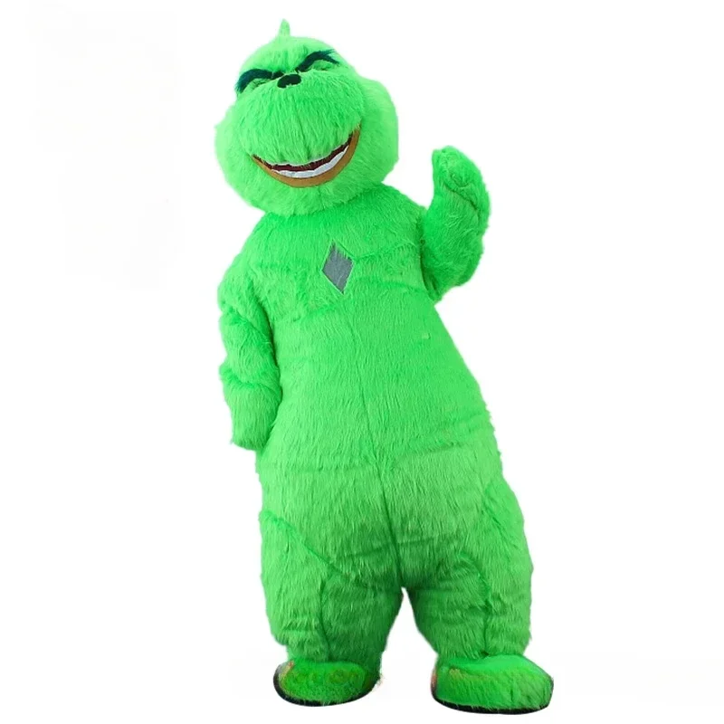

Christmas Giant Green Monster Inflatable Cartoon Walking Costume Street Funny Giant Panda Mascot Costume Party Role Play Costume
