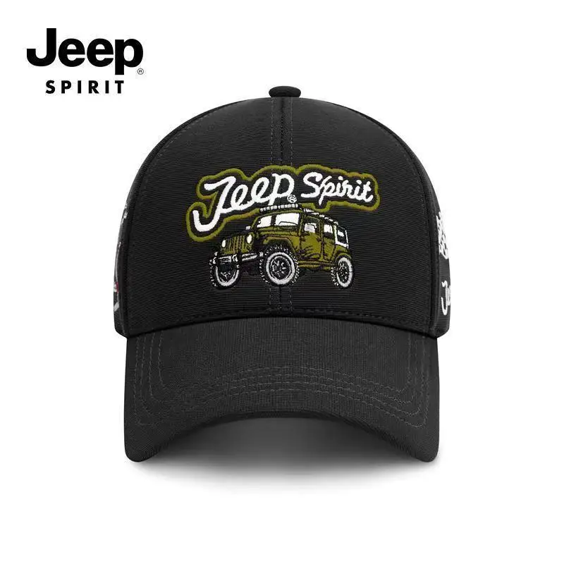 

JEEP Men's 2026 new Spring and Summer sun Cap Embroidered hardtop casual sun protection baseball cap