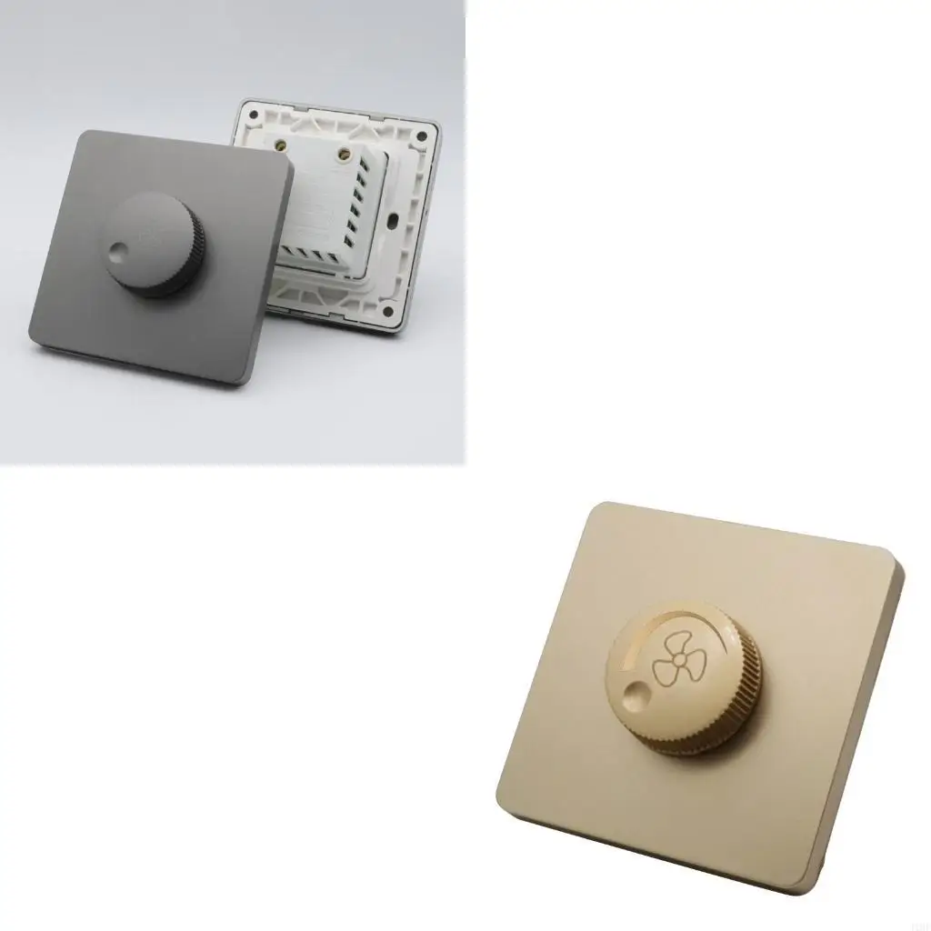 

J1HF Universal Ceiling Fan Speed Controller Stepless Speed Electric Fan Switch Square