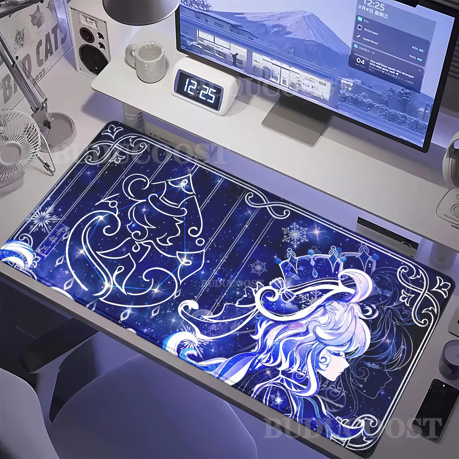 

Game Furina Mouse Pad Genshin Impact Gaming offices Accessories PC Keyboard Desk Mat Laptop Anime Cute Girl overlock Mousepad