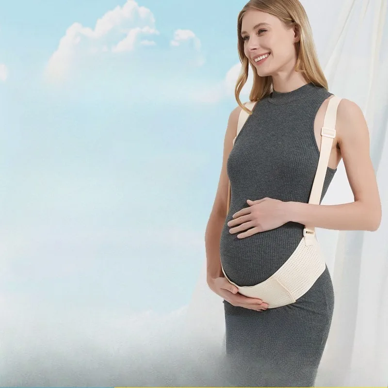 

Пояс для поддержки живота, пояс для беременных, средний и поздний, для поддержки живота, волшебная защита для талии, плечевой ремень