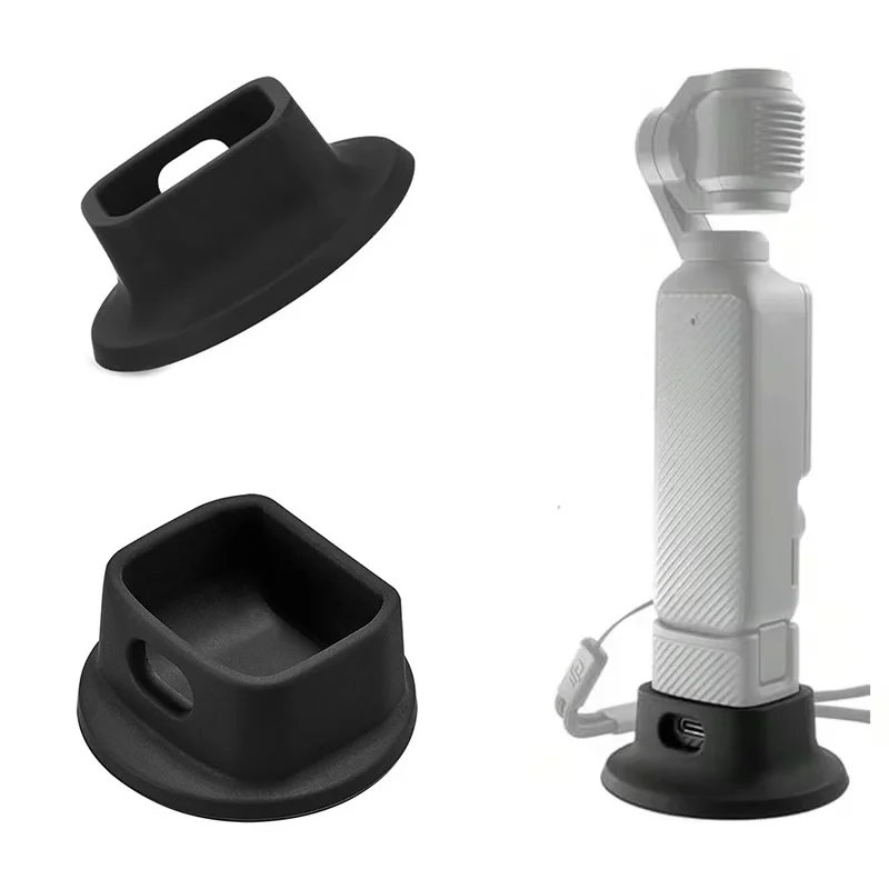 Silikon-Dockingstation für DJI Osmo Pocket 3 Sportkamera, Rutschfeste Fixierte Erweiterungsständerhalterung für Handheld-Gimbal