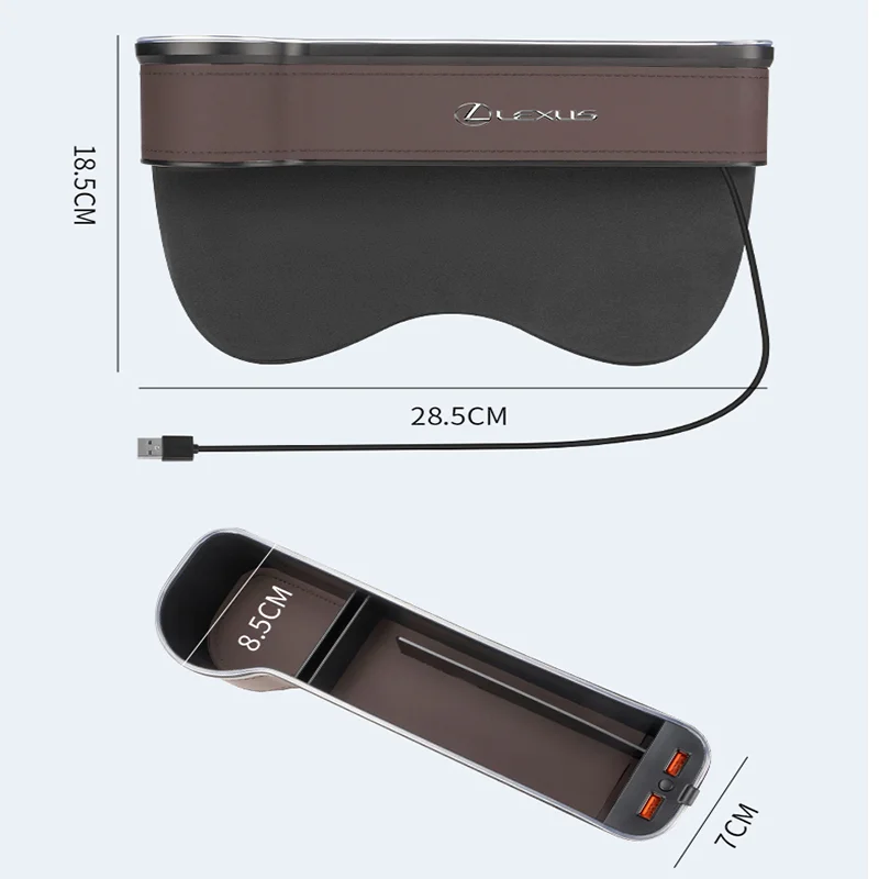 لكزس سيارة الداخلية مصباح لتهيئة الجو صندوق تخزين مقعد الفجوة صناديق لكزس F SPORT ES RX NX LS UX LM LX GX LC RZ IS CT GS RC HS SC