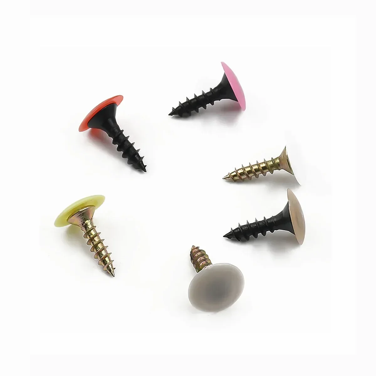 PP Plastic Ecological Board Cover Flat Head Self Tapping Screw Decorative Cap