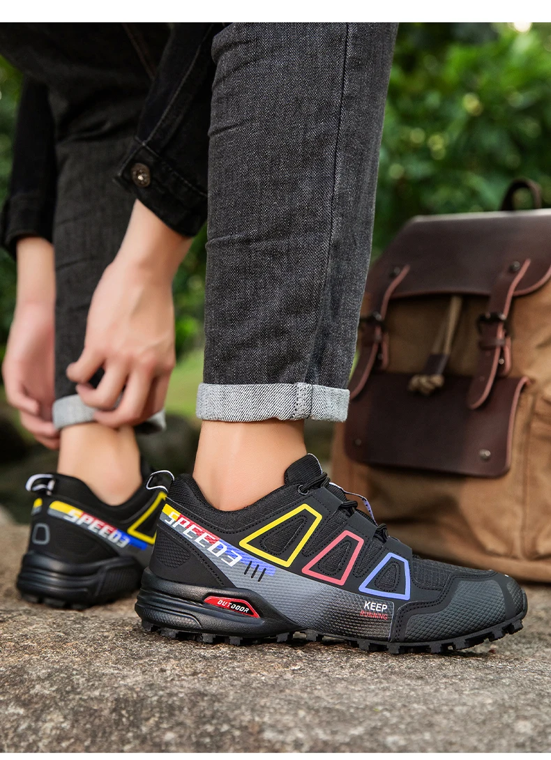 Herren-Campingschuhe, wasserdicht, rutschfest, für jedes Gelände, Sportschuhe, Outdoor-Radschuhe, Wandern, Jagd, taktische Trainingsschuhe – Detail 25
