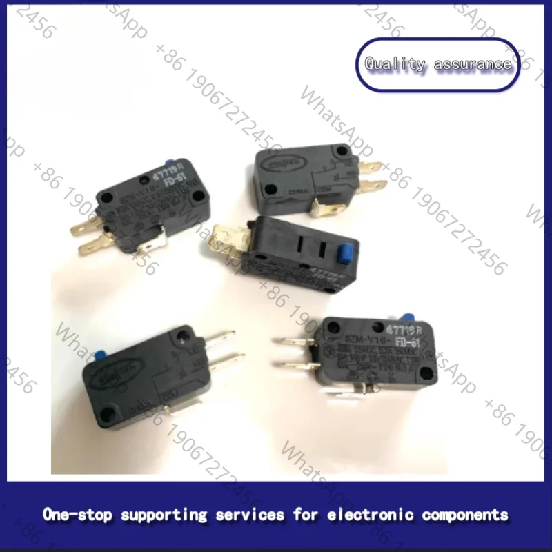 5PCS  micro switch SZM-V16-FD-63 high current 2-pin 16A normally open power button SZM-V16-FD-61 3-pin 16