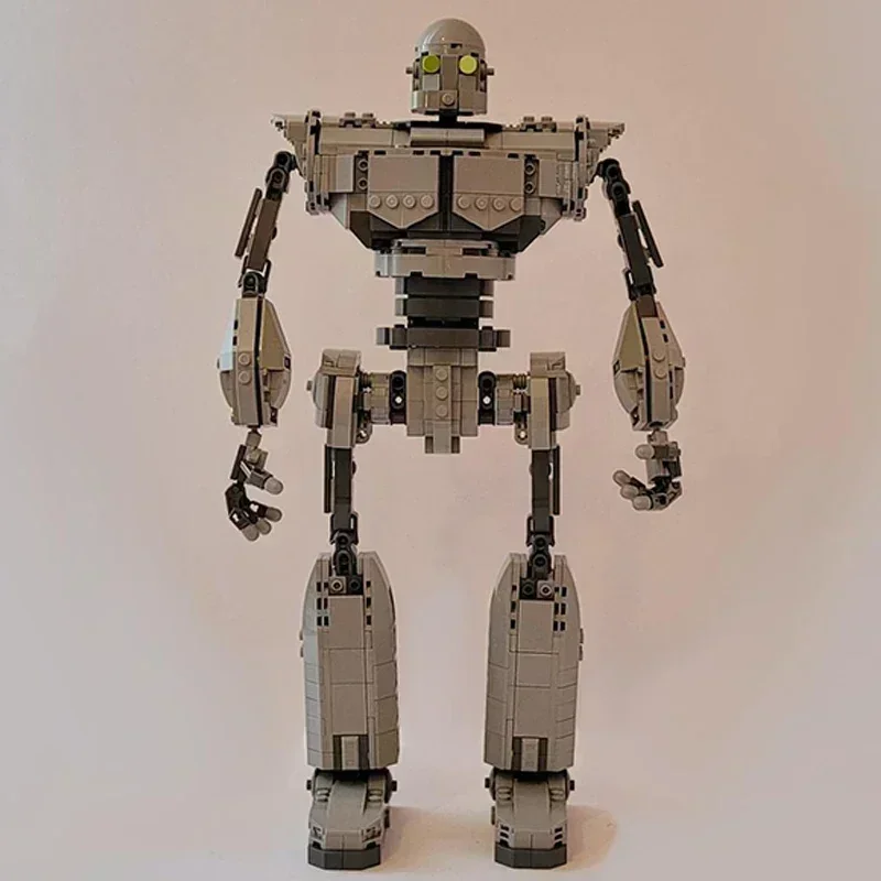 Moc อาคารอิฐภาพยนตร์ที่มีชื่อเสียงรุ่น Iron Giant ทหารเทคโนโลยี Modular Blocks ของขวัญของเล่นคริสต์มาส DIY ชุดประกอบ