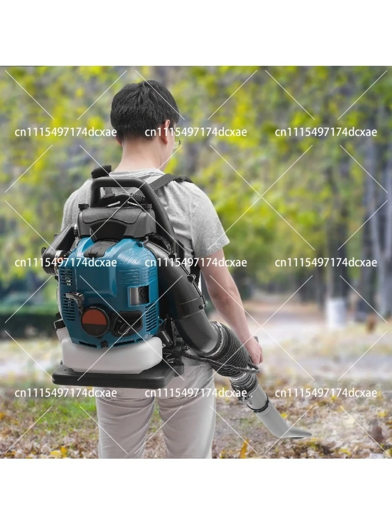 4-Stroke Gas Backpack Leaf Blower 75.6CC 498ft³/s Powerful Blowing 1.9L Fuel Tank Garden Tool