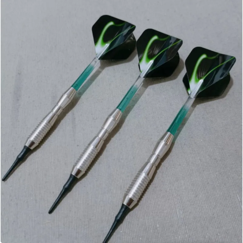 3 Pack 18G Soft Tip Darts Set Gradient Crystal Nylon Shafts Safe Soft Darts For Electronic Dartboard Indoor Games