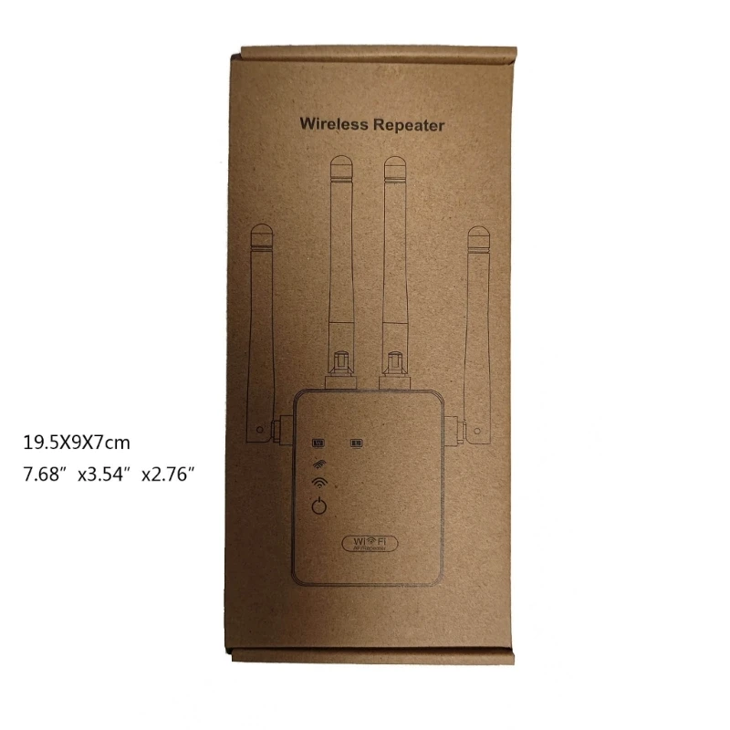 Extensor WiFi 2.4Ghz Internet Booster 4 Antena Wifi Router Repetidor Sem Fio
