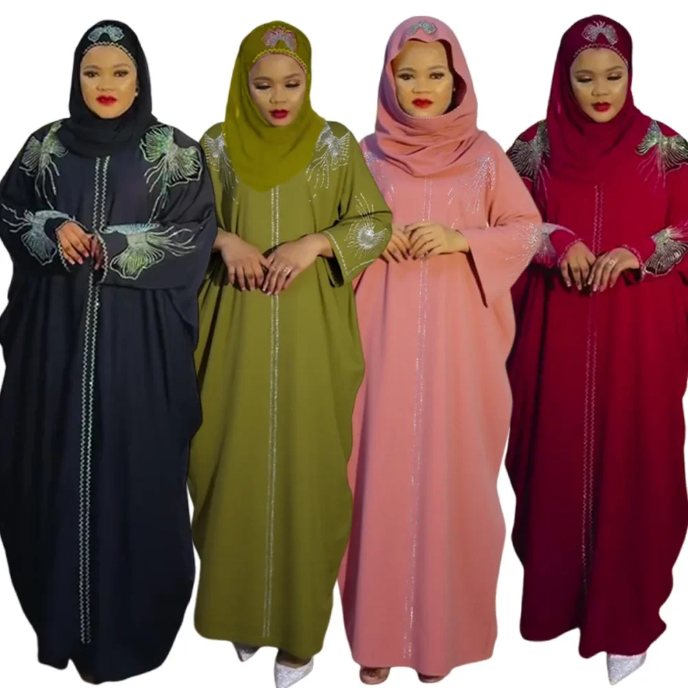 

Abayas For Women Dubai Luxury 2025 African Muslim Fashion Dress Caftan Marocain Evening Party Dresses Boubou Robe Djellaba Femme