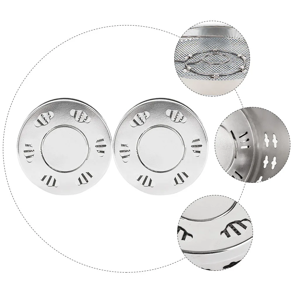 

2Pcs Moxibustion Box Stainless Steel Rotatable Temperature Control Pain Relief Therapy Moxa Cone Burner Body Care Tool