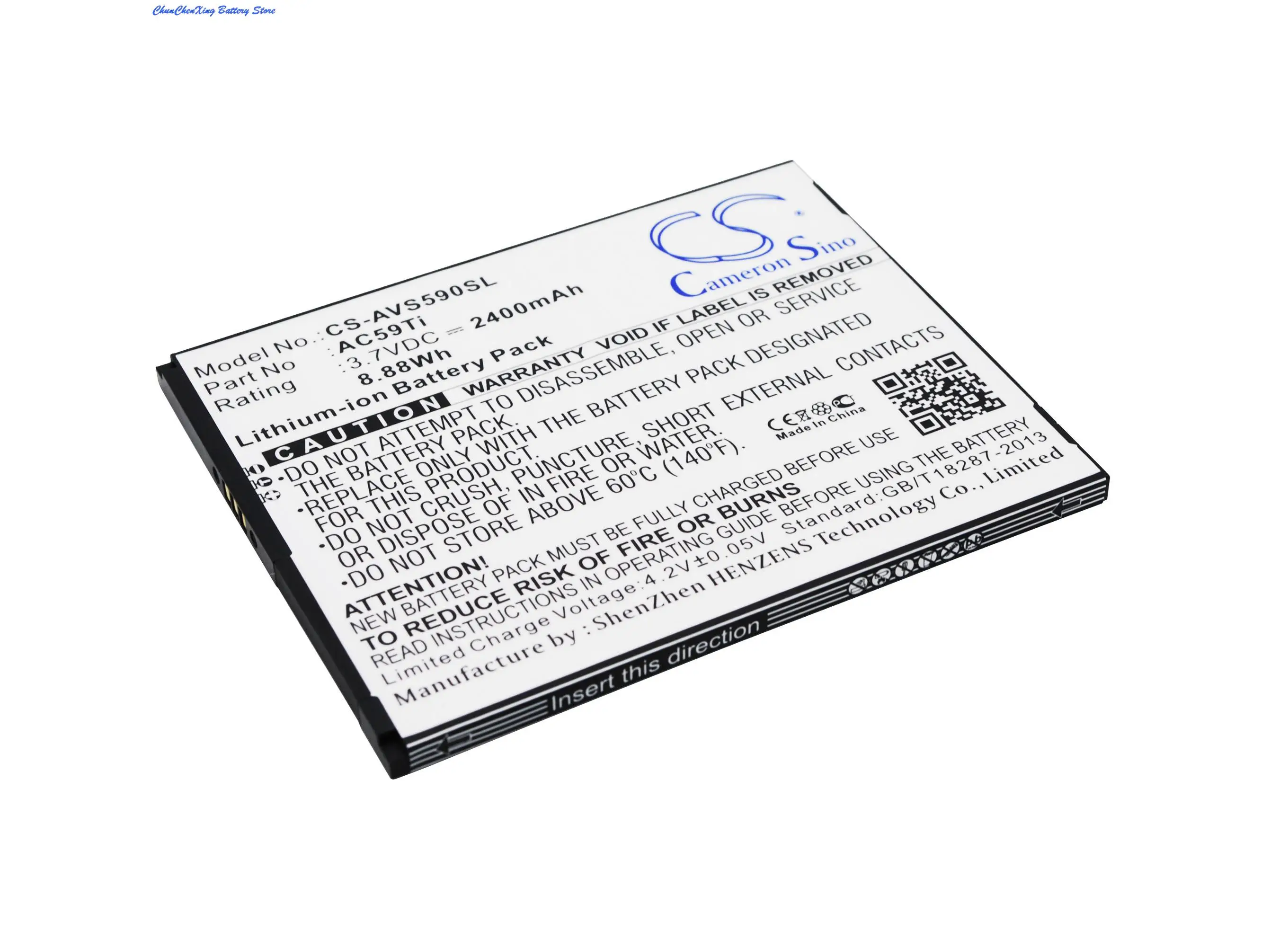 Cameron Sino  High Quality 2400mAh Battery AC59Ti for Archos 59 Titanium