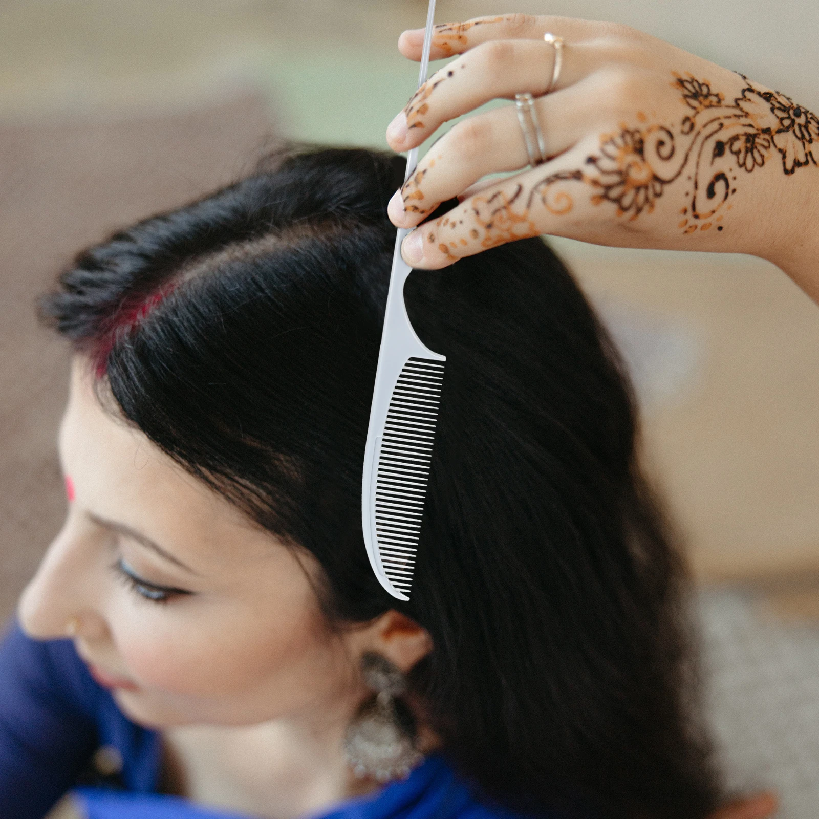 

4Pcs Anti-Static Pin Tail Comb Professional Hair Styling Tool Salon Hairdressing Comb for Natural Black Hair Detangling and