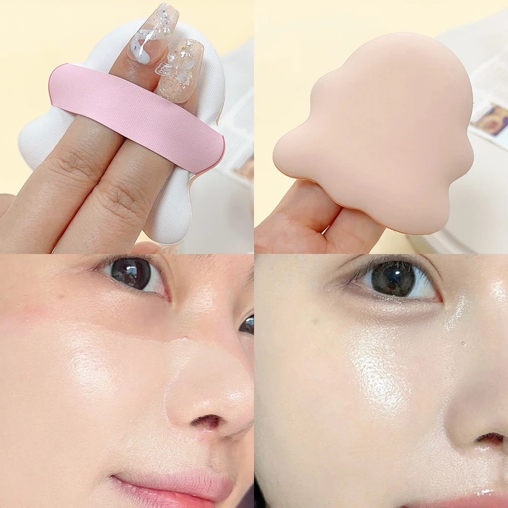 Cute Powder Puff Face Makeup Soft Sponge Wet & Dry Cosmetic Puffs Reusable Portable Liquid Foundation Make Up Tool Accessories