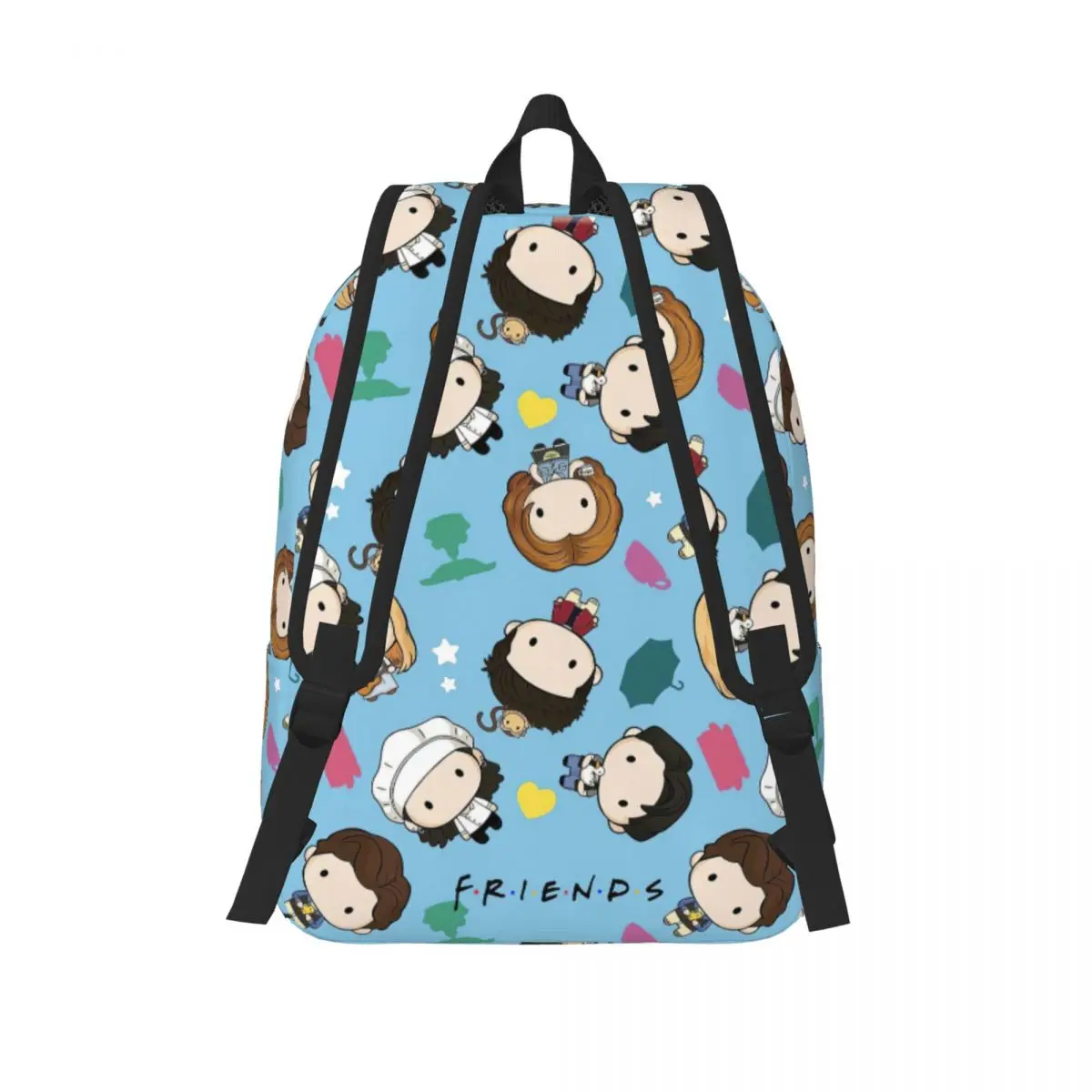 حقيبة ظهر للأصدقاء للتلفزيوني للأولاد والبنات والأطفال والطلاب حقيبة كتب مدرسية لطيفة من القماش الكرتوني حقيبة نهارية لرياض الأطفال الابتدائية في الهواء الطلق