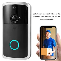 Slimme Draadloze Wifi Deurbel Video Camera Telefoon Bel Intercom Home Security M7 720P Veilig Draadloze Wifi Deurbel Camera Voor thuis