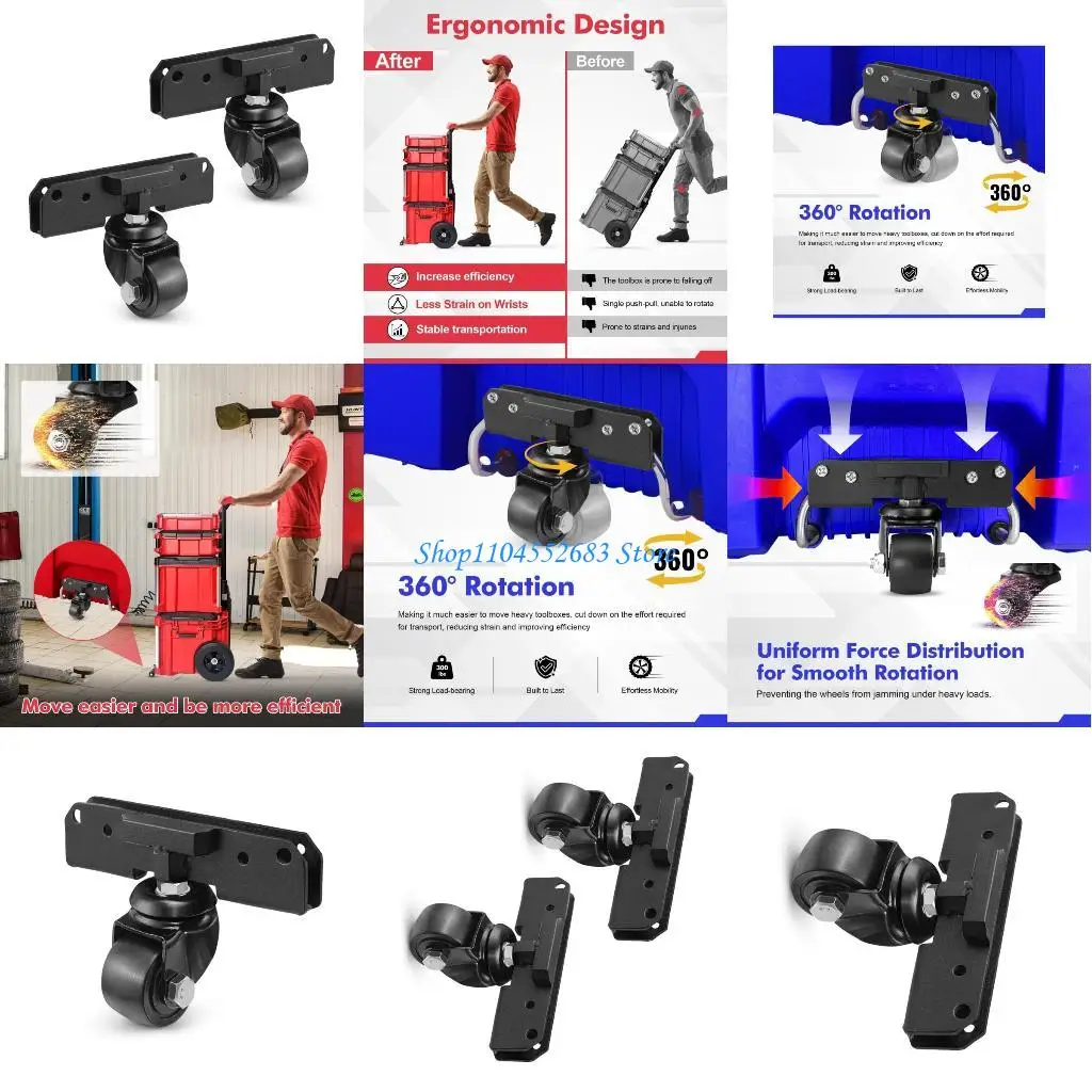 Y6GD Commercial Whirling Wheel Set For Rolling Toolboxes Smooth Motion Plan