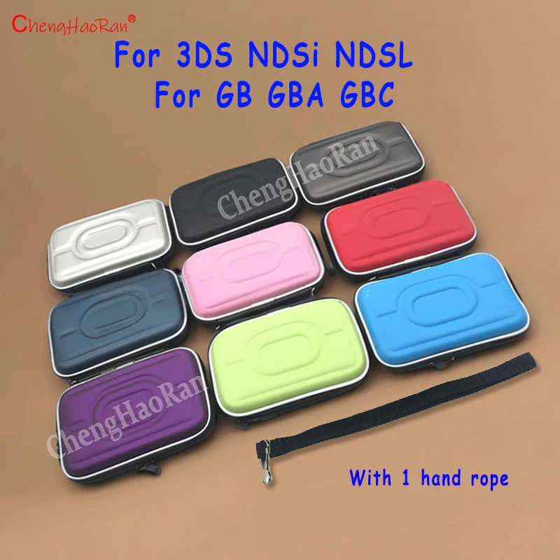 1pc saco de armazenamento duro para gba gbc eva caso duro bolsa protetora carry capa para ndsi ndsl 3ds com corda mão