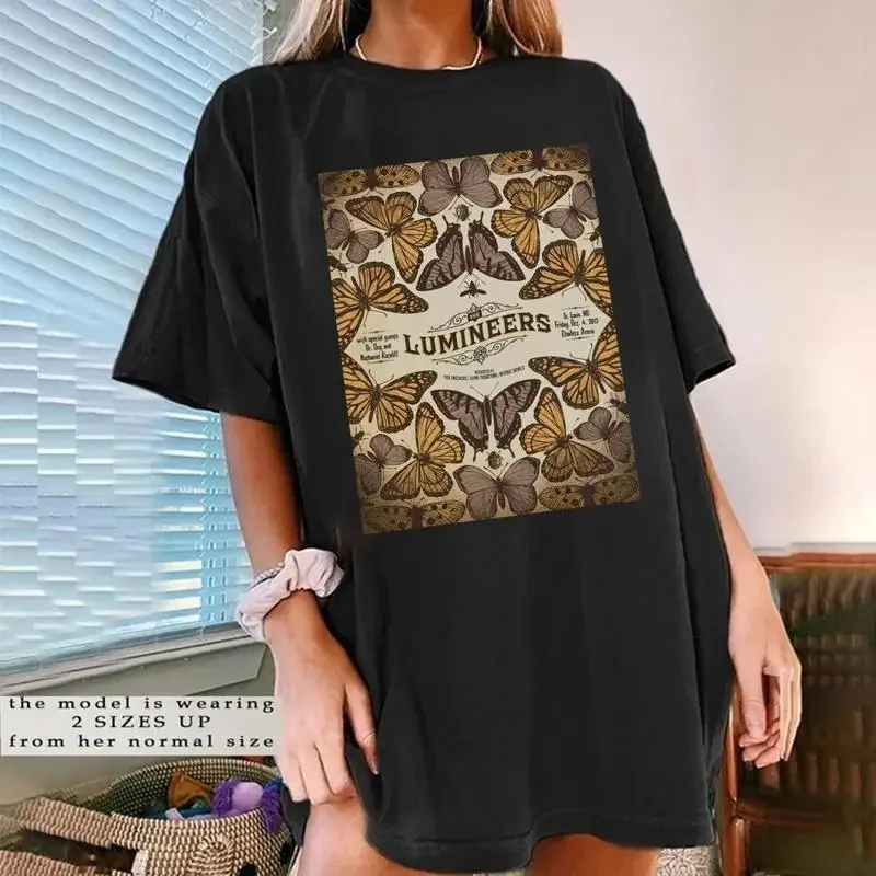 

Футболка The Lumineers Butterflies Tour 2023, полный размер S 5XL ET1122