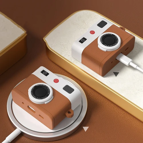 Imagen 2 del producto 2025 nueva funda Retro para auriculares con cámara para Airpods Pro 3 funda protectora de silicona suave para auriculares para AirPods Pro3/Pro2/4 generación
