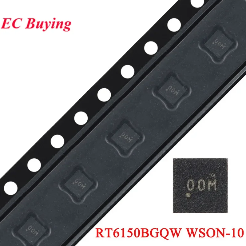 10pcs/1pc RT6150 RT6150BGQW RT6150B RT6150BG RT6150BGQ WSON-10 00M OOM Current Mode Buck-boost Converter Chip IC