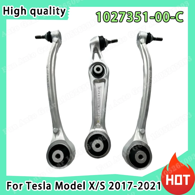 

For Tesla Model S/X 2017-2021 High Quality Durable New Front Lower Suspension Control Arm Straight Left Right 1027351-00-C