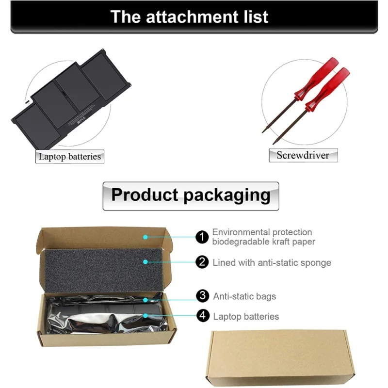 Imagem -06 - Bateria do Portátil de Substituição para Apple Macbook Air 13 A1466 2012 2013 2014 2023 2023 Md760ll a Md761ch a A1405 A1496