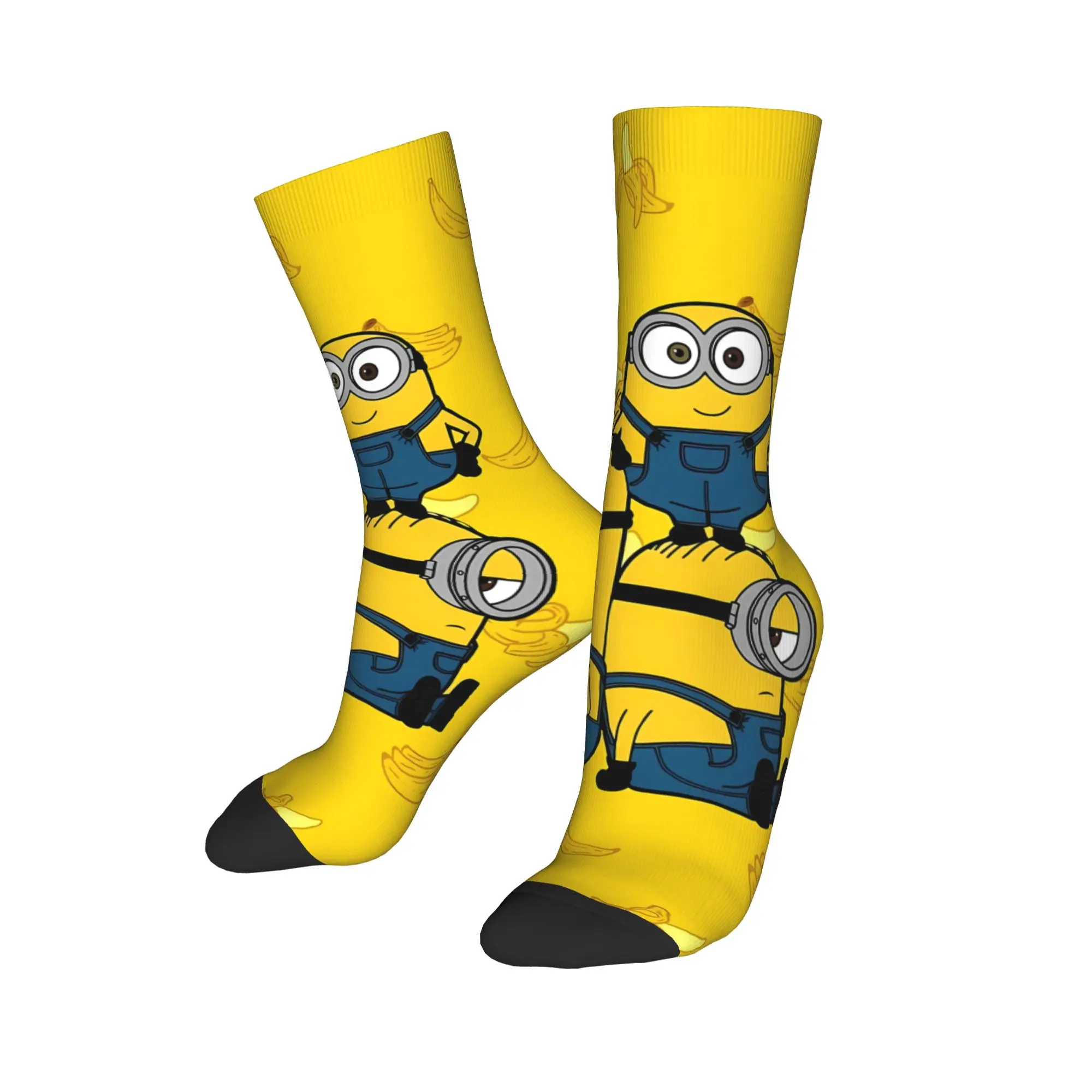 Couple Socks Cartoon M-Minions  Stockings Anti Skid Breathable Socks Autumn Casual Design Climbing Socks