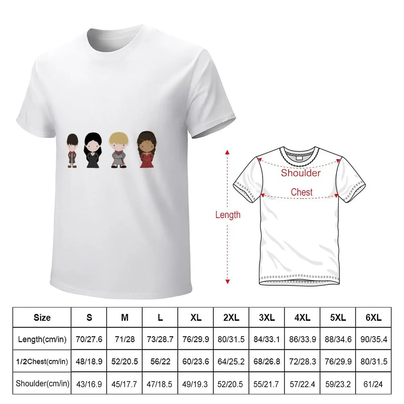 Merlin, Morgana, Arthur, Guinevere T-Shirt summer top shirts graphic tees designer t shirt men