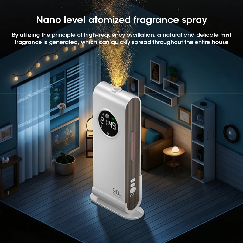 Essential Oil Diffuser Smart USB Charging Portable Mini Aromatherapy Machine Automatic Air Purifier for Home