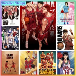 Anime Slam Dunk Diamond Painting Cross Stitch Full Drill Mosaic Embroidery Wall Decor 5D DIY Hanging Art New Big Size Handcraft