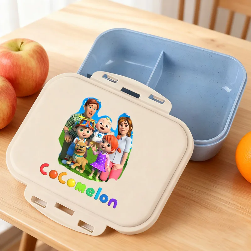 

Cocomelons Bento Ланч-бокс Аниме Фигурки Контейнеры для хранения еды Модные детские студенческие ланч-бокс для пикника Офисные обеденные чехлы Подарок