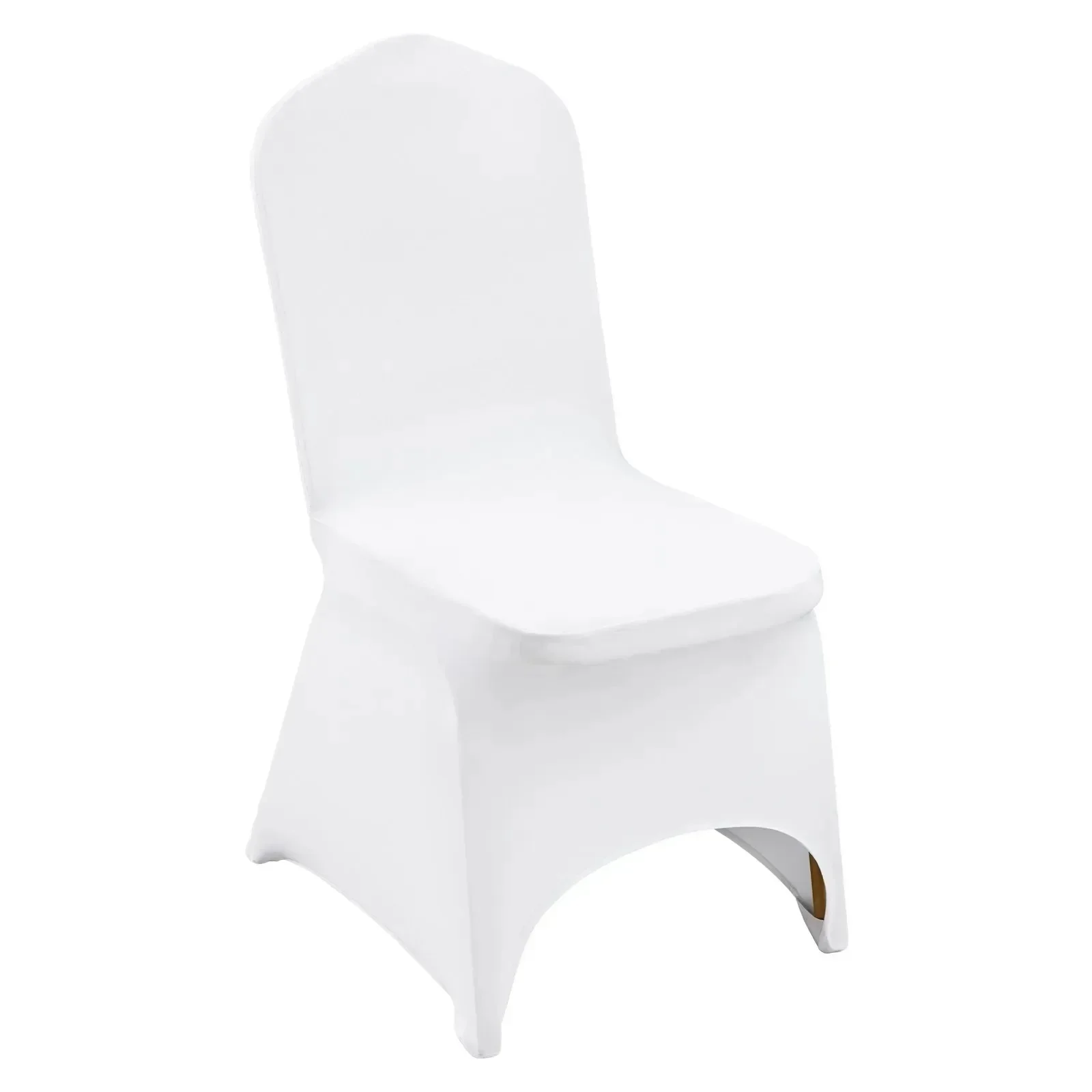 White Stretch Chair Cover Set, SIHAO 50Pcs Universal Fitted Spandex Slipcovers, Reusable Washable Removable Chair Protective Sleeves, Perfect for Banquet Halls, Wedding Receptions, Hotel Functions & Large Party Decor