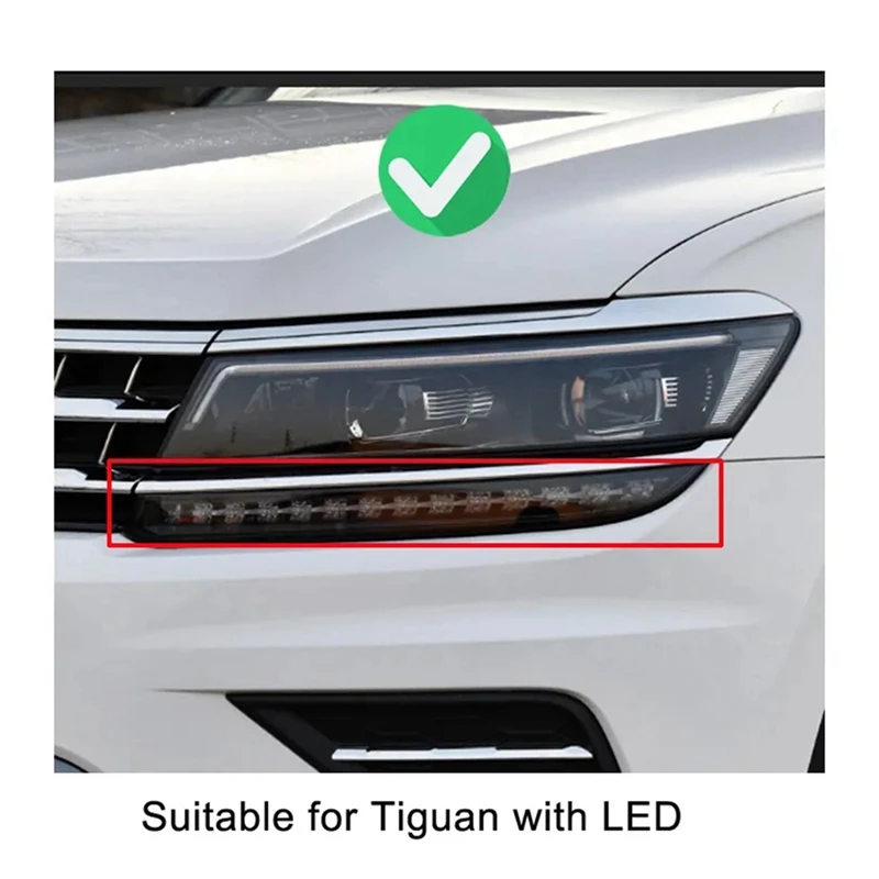 For VW Tiguan L 2017-2021 Car Front Headlight Cover Lens Head Light Lamp Transparent Glass Lampshade Lamp Shell Masks