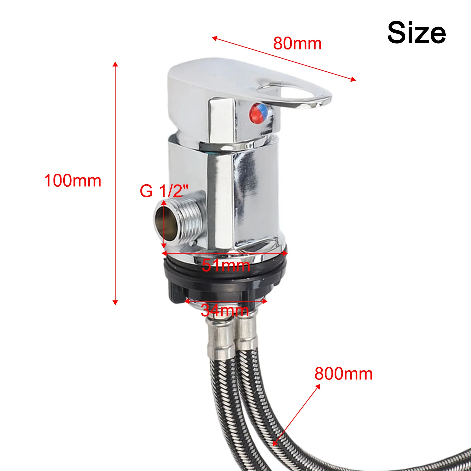 for camper Accessories Mixing Valve Camping Showers Easy Installation for on-demand Functionality Stainless Steel Parts For RVs