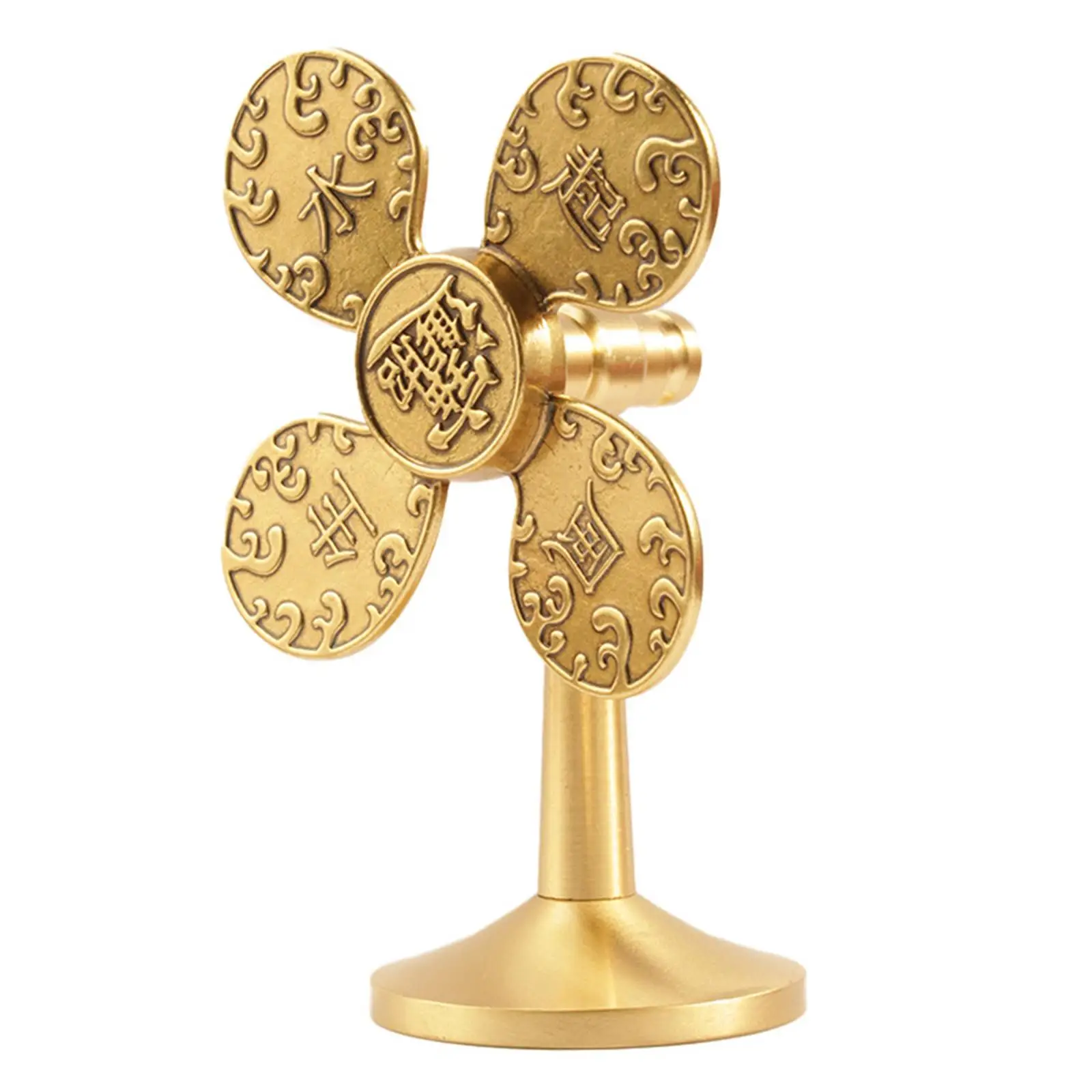 Good Luck Financial Ornaments Feng Shui Resin Statue Wealth Windmill Transportation Gifts for Cabinet Living Room