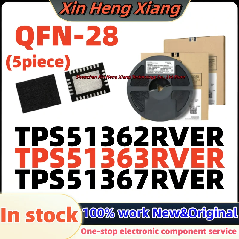 (5Pcs) TPS51362RVER TPS51363RVER TPS51367RVER TPS51362 TPS51363 TPS51367 QFN-28